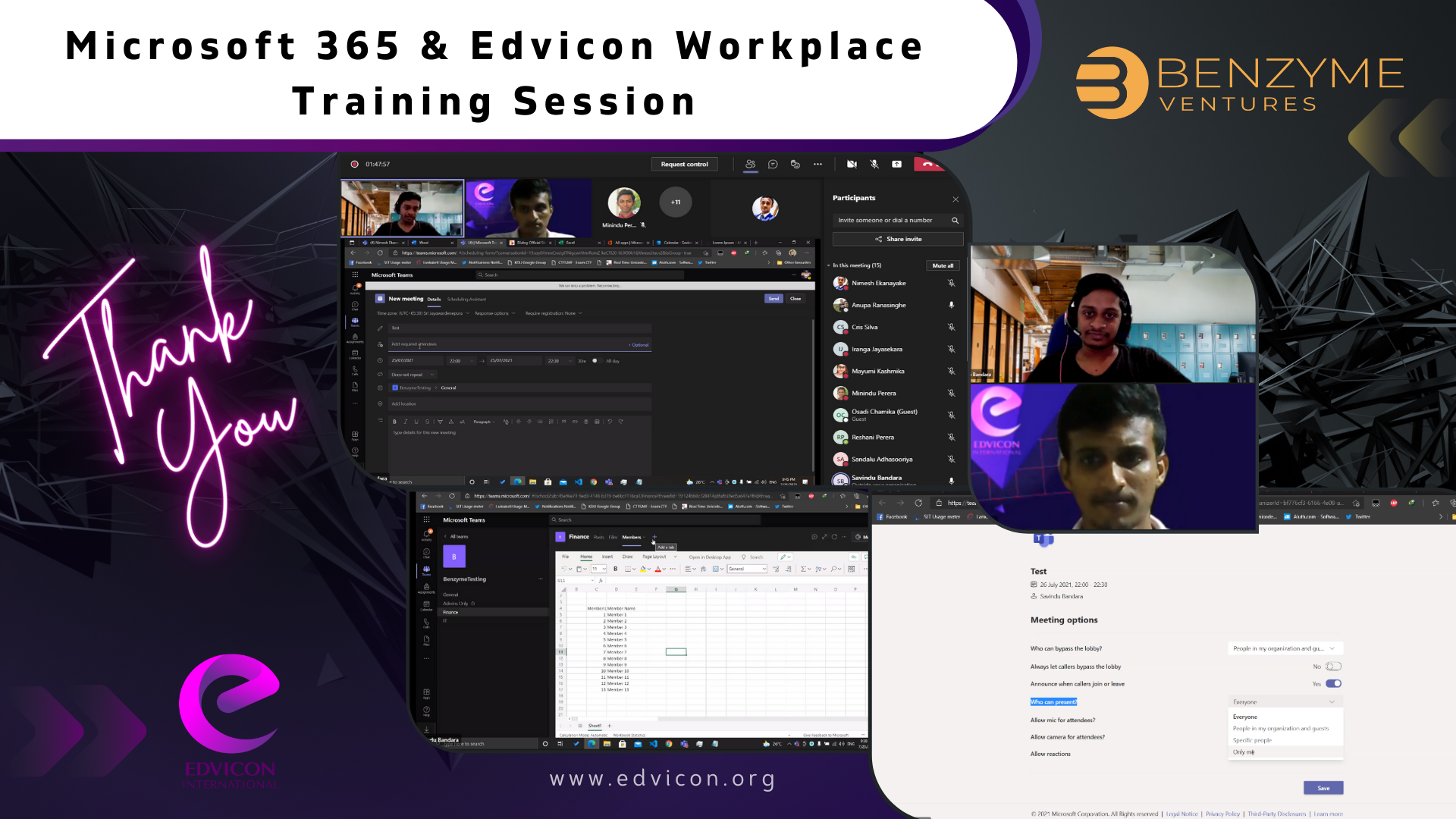 Microsoft 365 & Edvicon Workplace Training Session